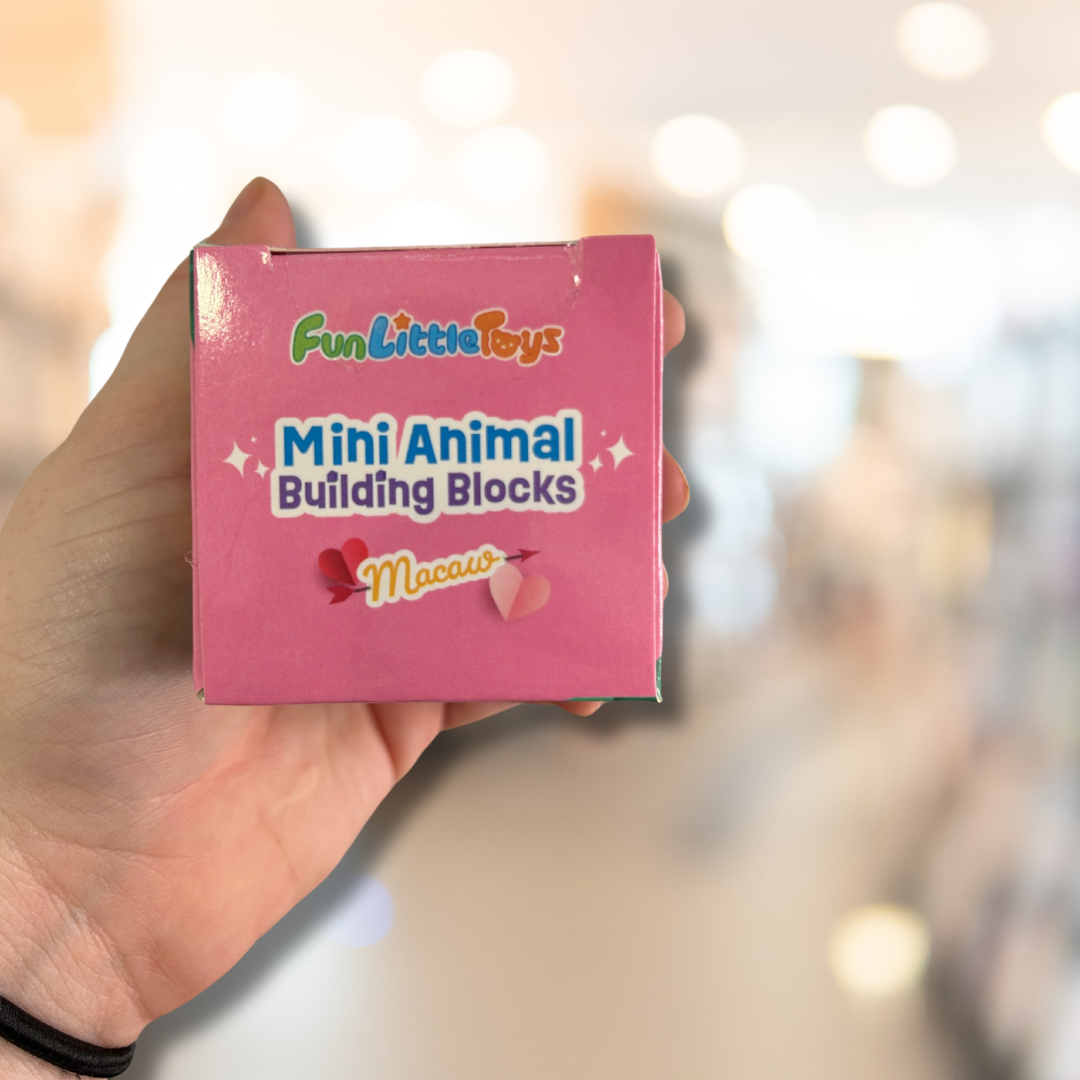 Kids Mini Animal Building Blocks - Macaw