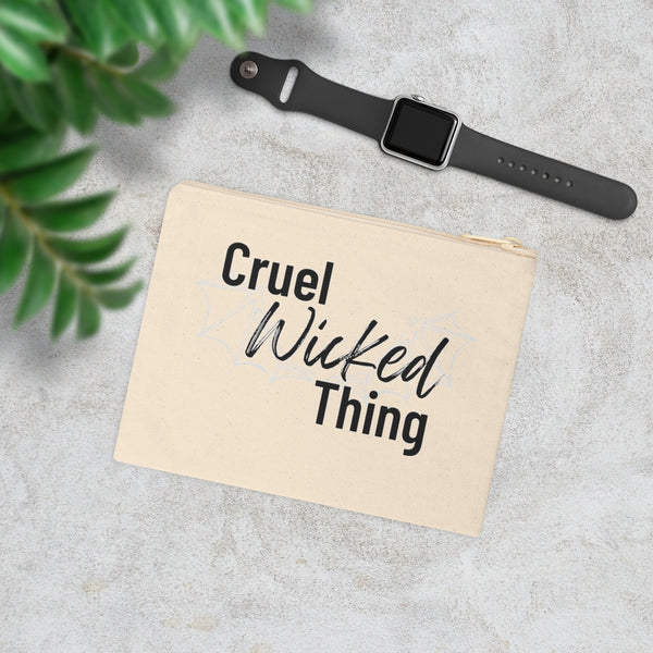 Cruel Wicked Thing Cotton Zipper Pouch