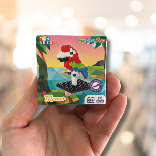 Kids Mini Animal Building Blocks - Macaw