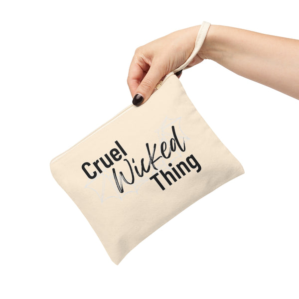 Cruel Wicked Thing Cotton Zipper Pouch