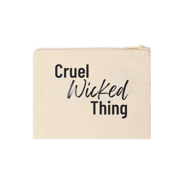 Cruel Wicked Thing Cotton Zipper Pouch