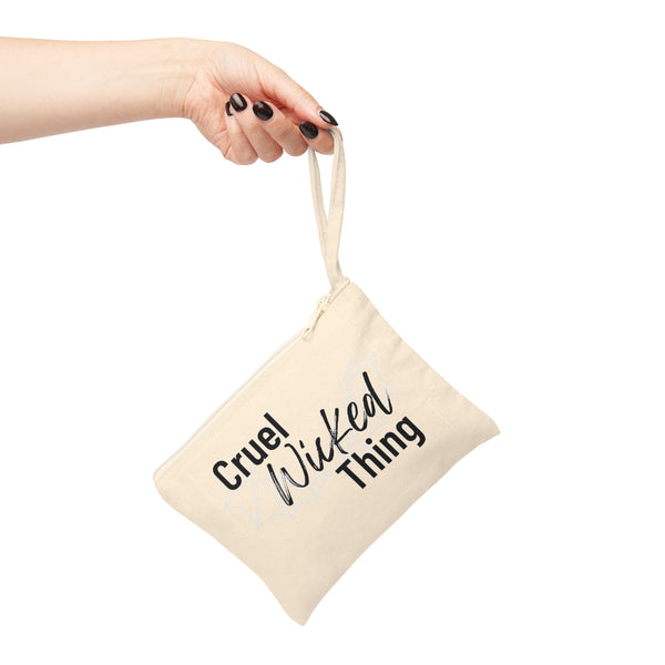 Cruel Wicked Thing Cotton Zipper Pouch