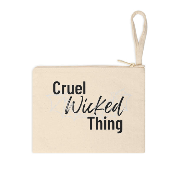 Cruel Wicked Thing Cotton Zipper Pouch